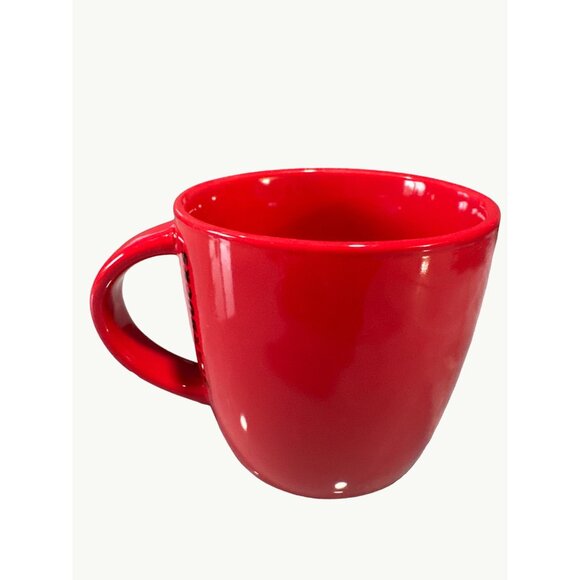 Starbucks Holiday Red Mug 14 Fl Oz Ceramic With Festive Heart Ornament Design - Picture 3 of 5